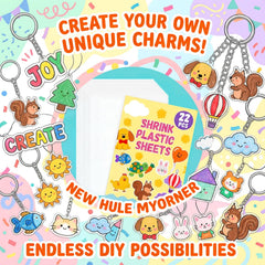 Rainflow shrinky dink sheets measure 7.9 by 5.7 inches for detailed charms