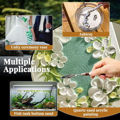 RAINFLOW aquarium sand provides clean substrate with subtle color.