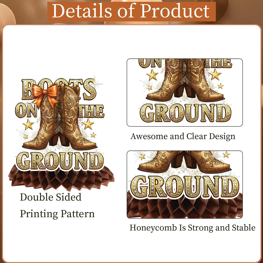 Rakuto brown honeycomb centerpieces are easy to set up on any table