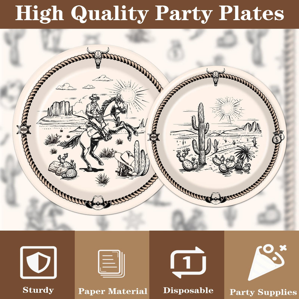 Rakuto tableware ideal for first rodeo birthdays and baby showers.