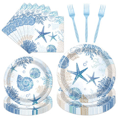 Rakuto Ocean Starfish Plates: coastal charm and sturdy dinnerware for celebrations.