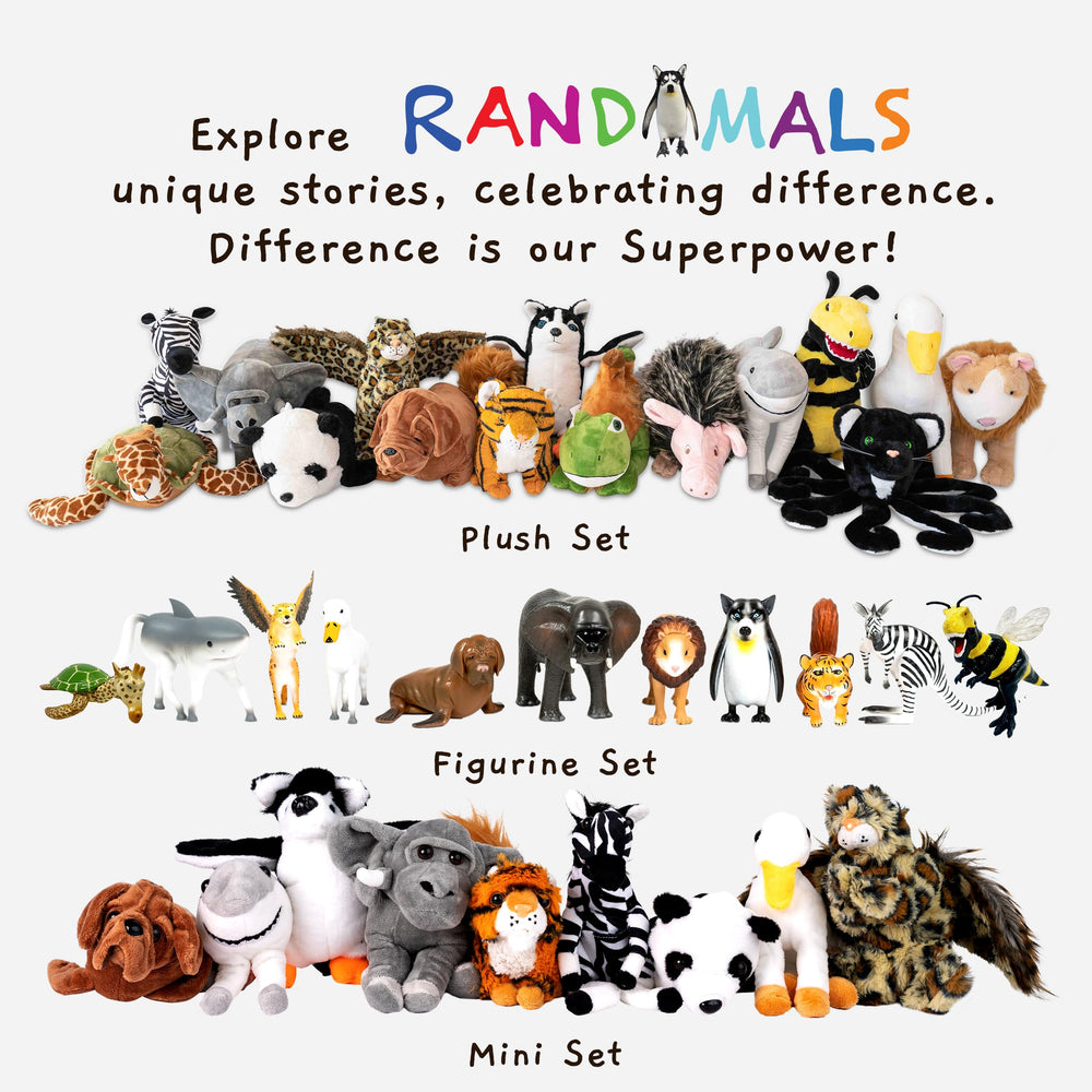 Randimals Hork figure with a child to illustrate shared, cooperative play.