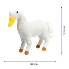 Randimals horse-duck side view plush for on-the-go storytelling adventures.