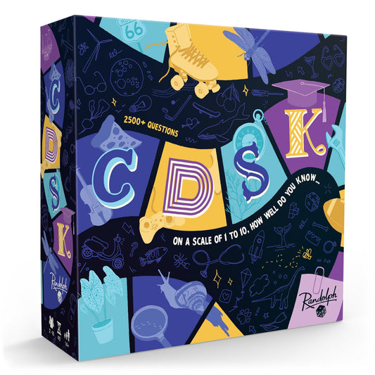 Randolph CDSK game board laid out for a lively game night with friends.