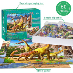 RANSUNN 60-piece puzzle close-up pieces support fine motor development.