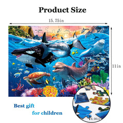 RANSUNN Underwater World puzzle hands-in-frame supports collaborative learning and fine motor practice.