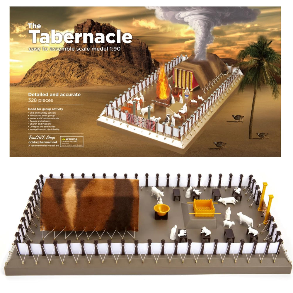 RaoNEE Tabernacle Model Kit assembly detail for classroom learning.