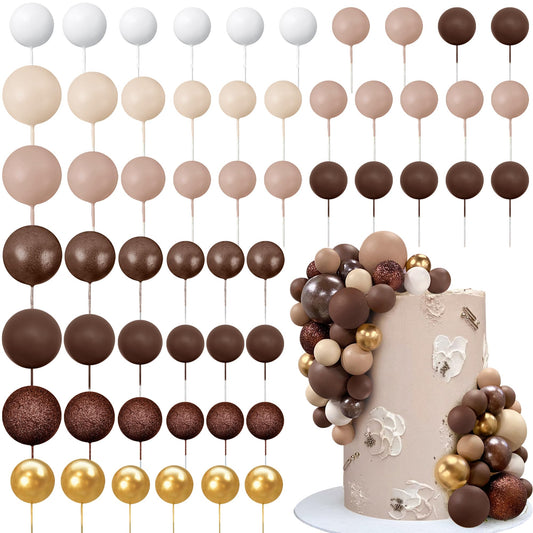 RASSLISA ball cake picks colorfully decorate birthday cakes with playful flair.
