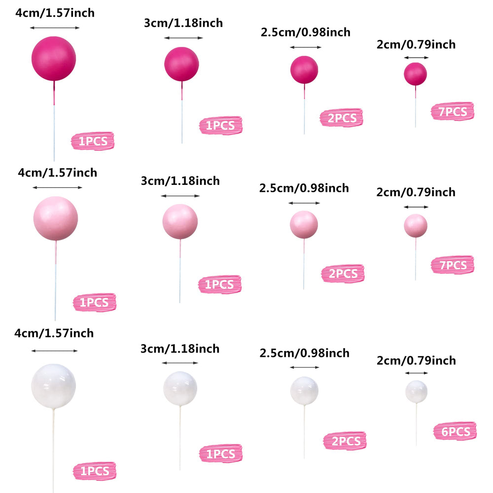 RASSLISA white ball cake topper for an elegant dessert accent.
