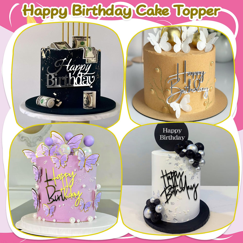 RASSLISA mirror acrylic toppers offer versatile food picks for treats.
