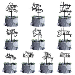 RASSLISA 10-pack toppers for weddings, parties, and holidays