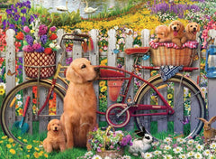 Ravensburger puzzle anti-glare linen surface minimizes glare during play.