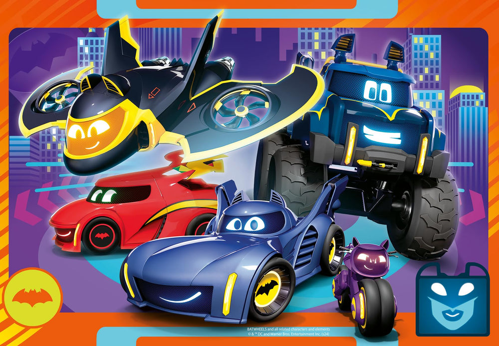 Ravensburger Batwheels kids puzzle 2x24 for ages 3 and up.