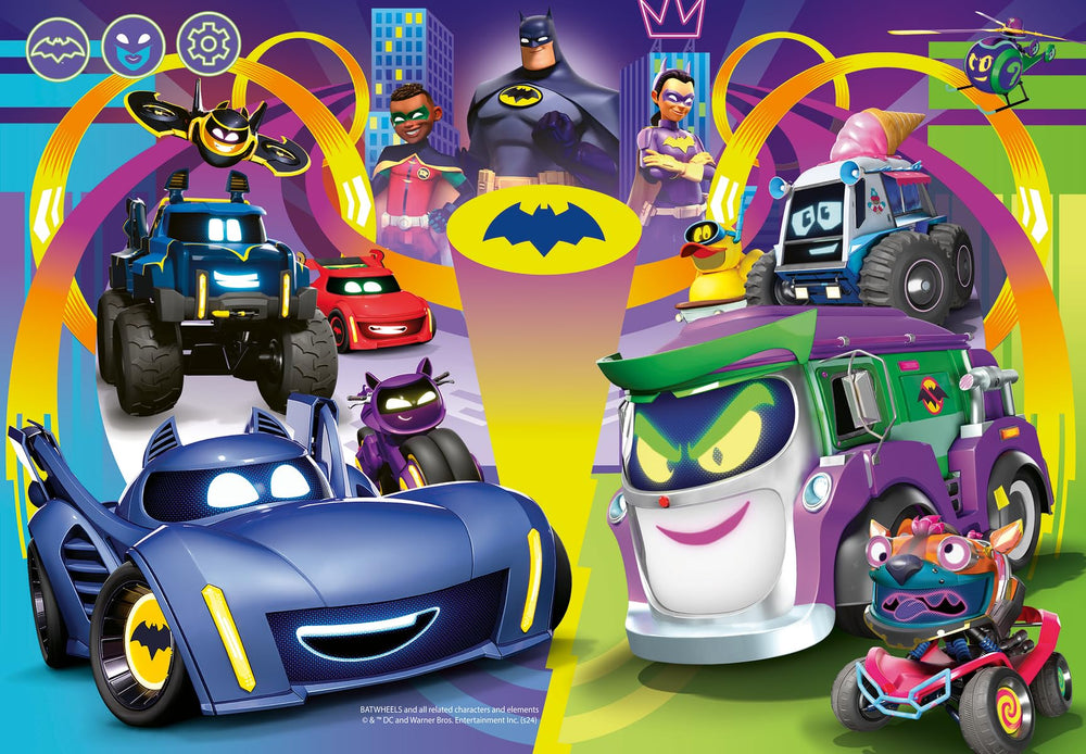 Ravensburger Batwheels two puzzles in one set encourage cooperative play.
