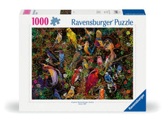 Ravensburger Birds of Art puzzle interlocking detail ensuring secure, seamless puzzling