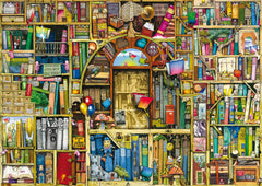 Ravensburger The Bizarre Bookshop 2 puzzle cover image, vibrant art for immersive puzzling sessions.
