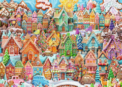 Ravensburger Christmas Cookie Village cars add whimsy to holiday puzzling sessions
