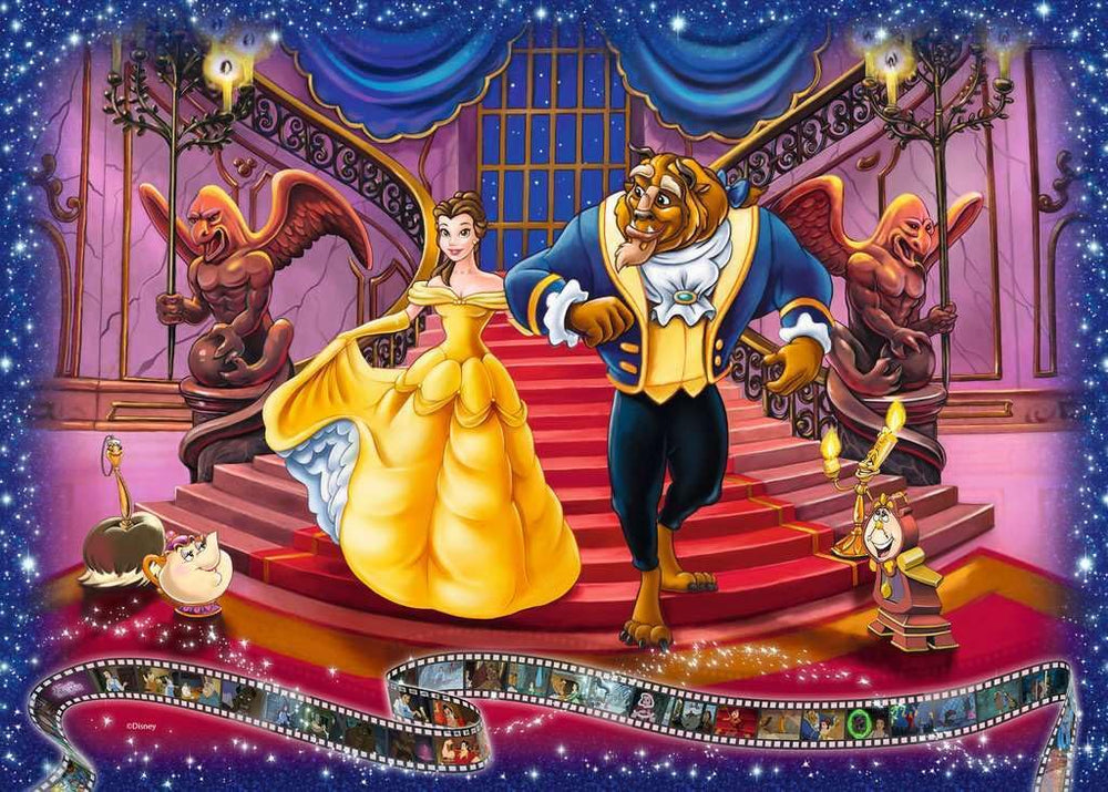 Ravensburger Beauty and the Beast puzzle image of enchanted evening, perfect for family puzzle nights.
