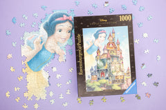 Ravensburger Snow White puzzle matte-finish image reduces glare for comfortable puzzling
