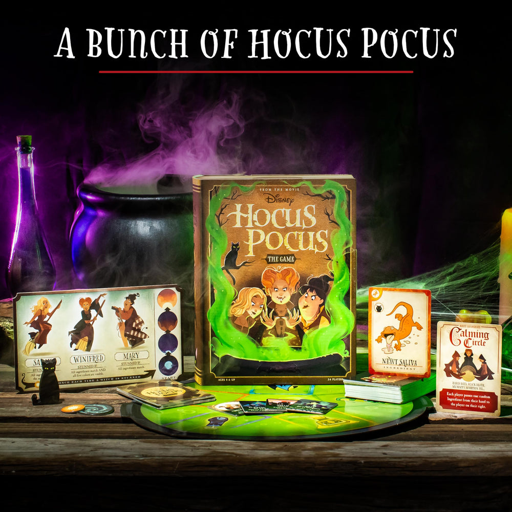 Ravensburger Disney Hocus Pocus game ingredient cards for strategic planning