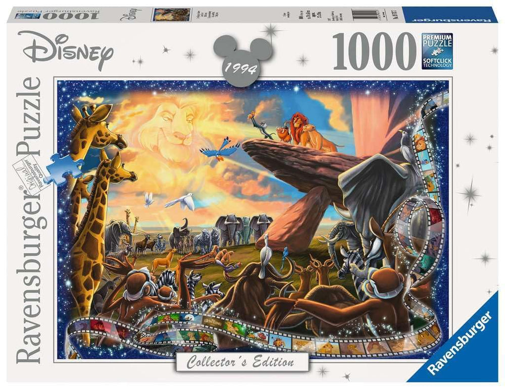 Ravensburger Disney Lion King puzzle piece close-up for mindful puzzling with precise interlocks.