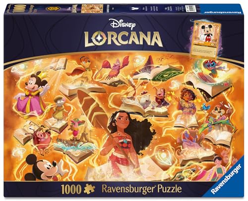 Ravensburger Lorcana Amber close-up puzzle pieces show precise interlocking