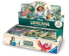 Ravensburger Archazia's Island display front view with collectible Disney Lorcana art