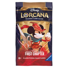 Ravensburger Disney Lorcana booster pack with 12 cards for collectors and gameplay