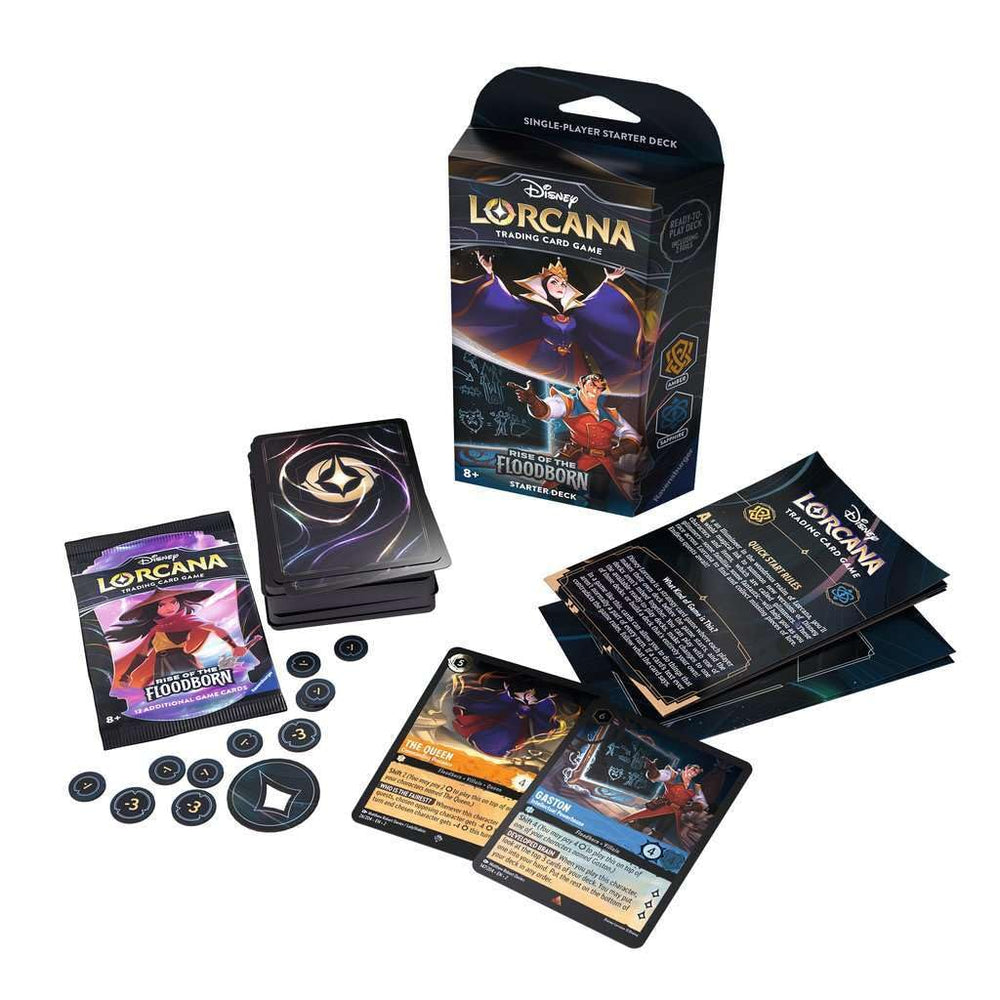 Ravensburger Disney Lorcana Amber & Sapphire foil cards showcase vibrant art and strategic options