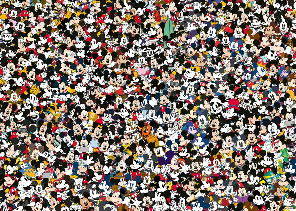 Ravensburger Disney Mickey Mouse Challenge collage puzzle for relaxing evenings.