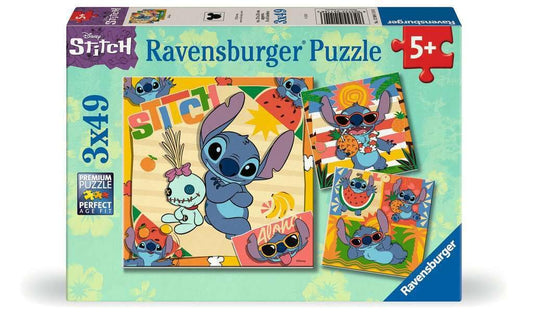 Ravensburger Disney Stitch Aloha puzzle box for kids promotes focused play and family fun.
