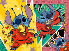 Ravensburger Disney Stitch puzzle playing scene supports fine motor skills through simple assembly.