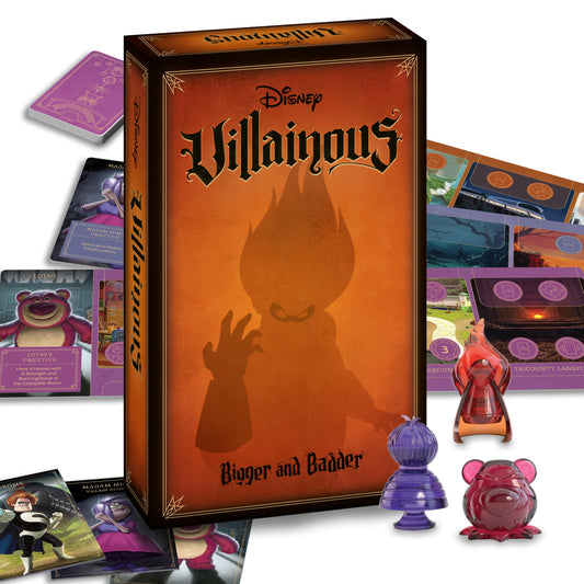 Ravensburger Disney Villainous Bigger and Badder box front ready for game night