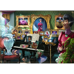 Ravensburger Lady Tremaine puzzle pieces close-up showcases precise interlocking for satisfying assembly.