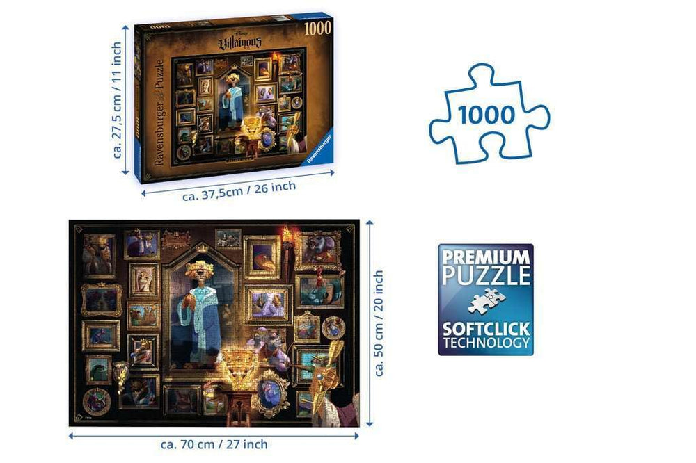 Ravensburger Prince John puzzle pieces laid out for assembly
