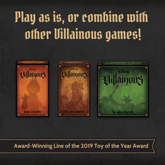 Ravensburger Disney Villainous Sugar & Spite board artwork enhances immersion.