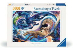 Ravensburger Dragons Day and Night puzzle scene for immersive fantasy solving.
