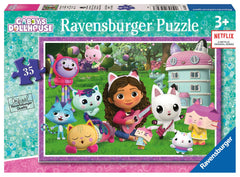 Ravensburger Gabby Cats set with Pandy Paws and DJ Catnip sparks imaginative play.