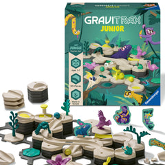 Ravensburger GraviTrax Junior Jungle scene for imaginative STEM play.