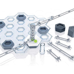 Ravensburger Gravitrax Lifter height tiles add vertical challenge for engaging marble runs.