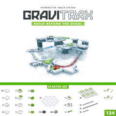Ravensburger GraviTrax components laid out for creative build challenges.