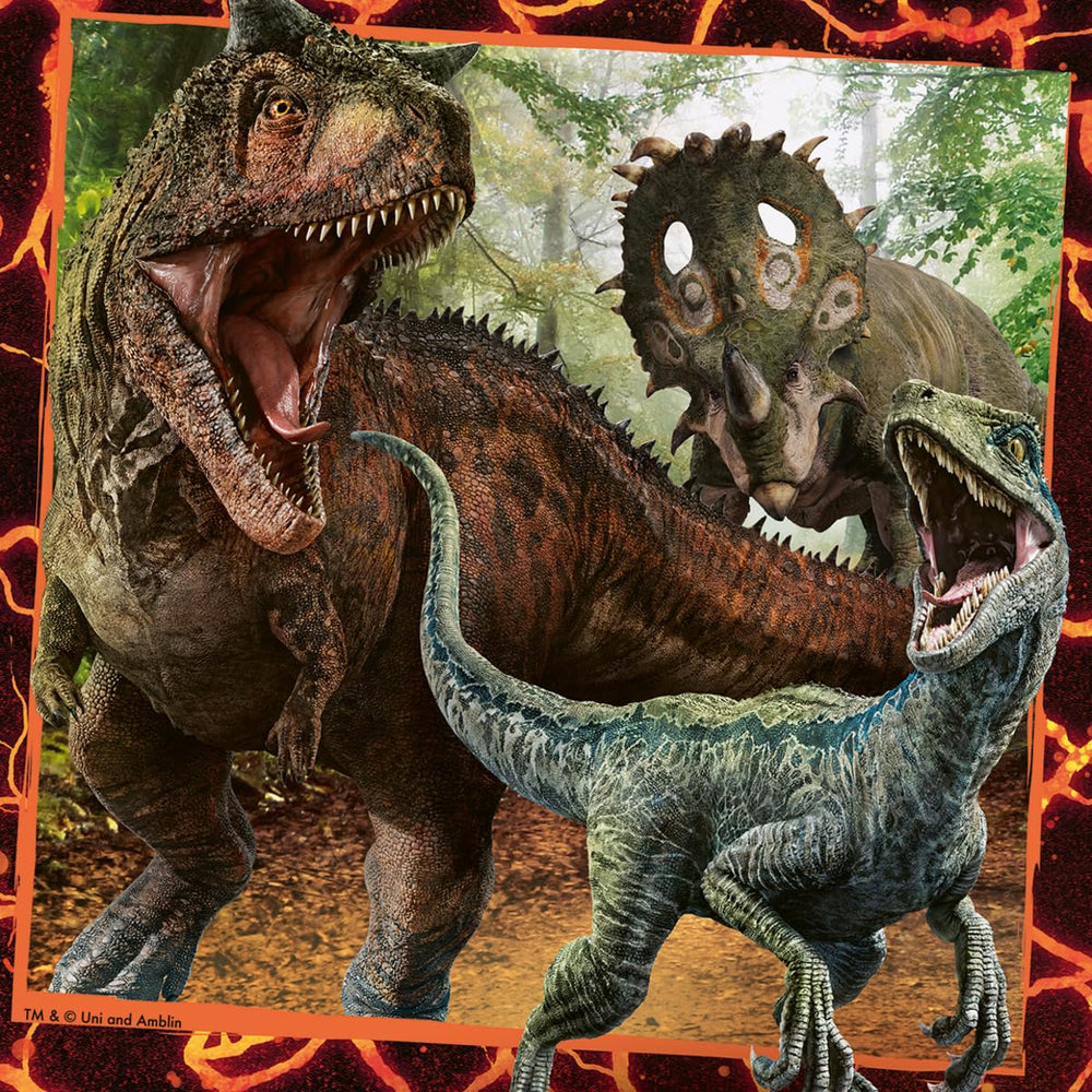 Ravensburger Instinct to Hunt blue Velociraptor piece sparks imagination during play