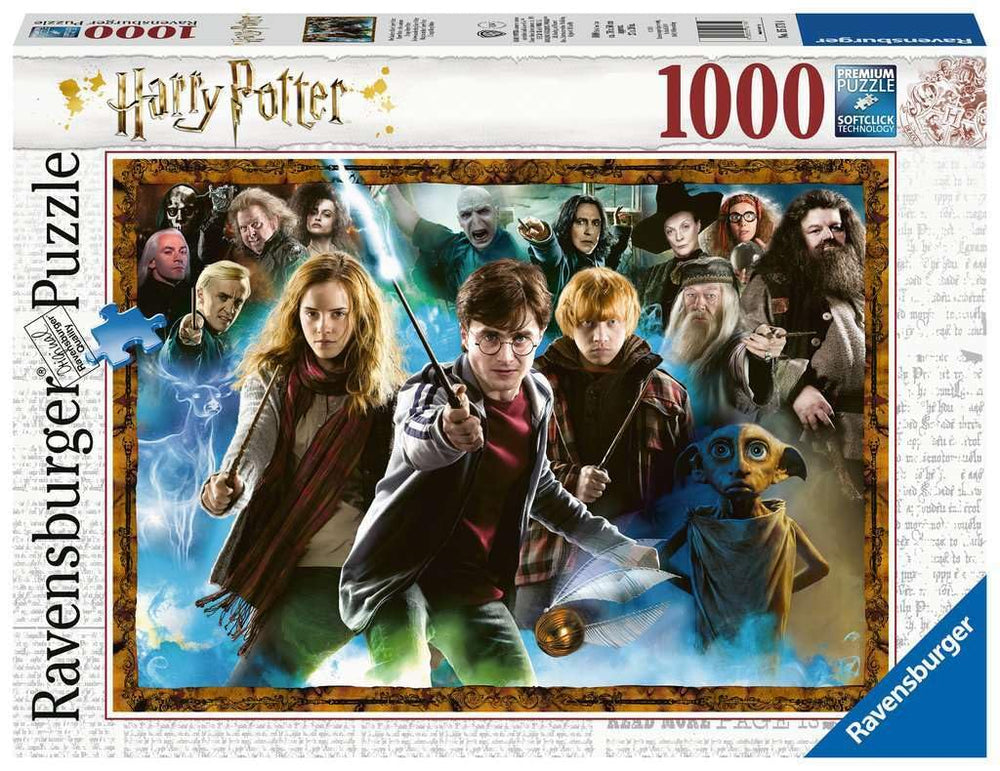 Ravensburger Magical Student Harry Potter puzzle front view with vibrant colors for immersive puzzling