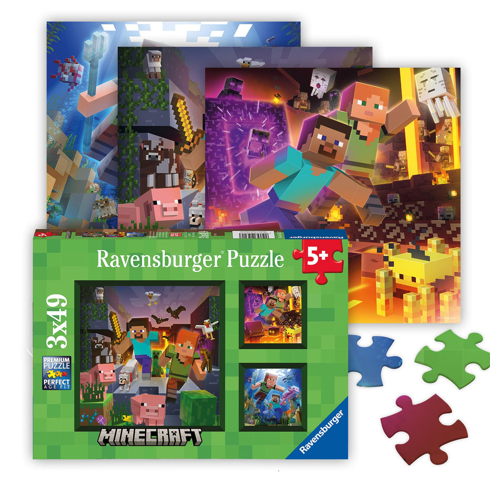 Ravensburger Minecraft Biomes forest scene puzzle for kids