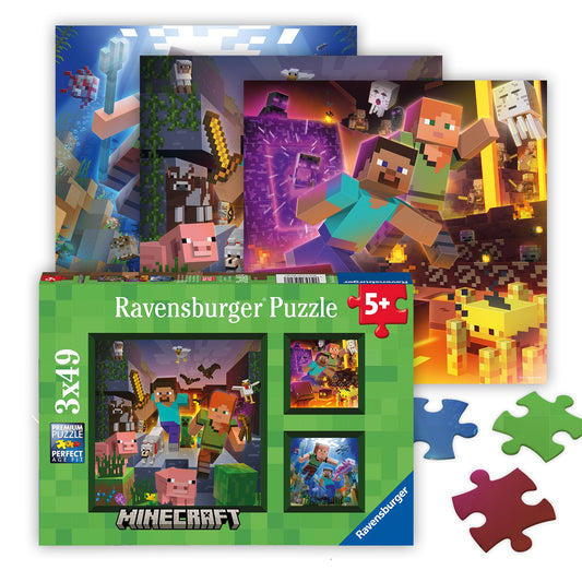 Ravensburger Minecraft Biomes forest scene puzzle for kids