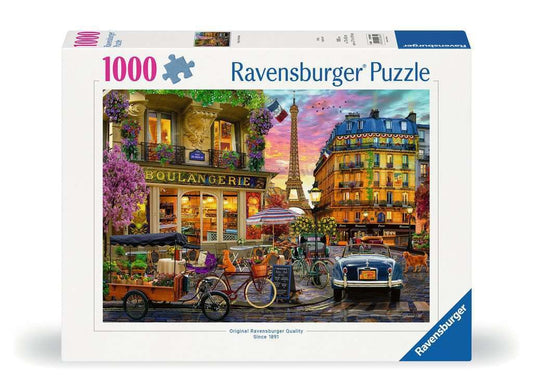 Ravensburger Paris at Dawn Eiffel Tower sunrise, ideal mindful puzzle time