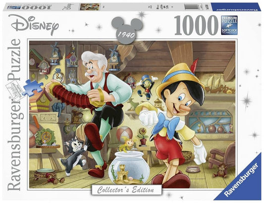 Ravensburger Pinocchio puzzle with Softclick interlocks for precise assembly