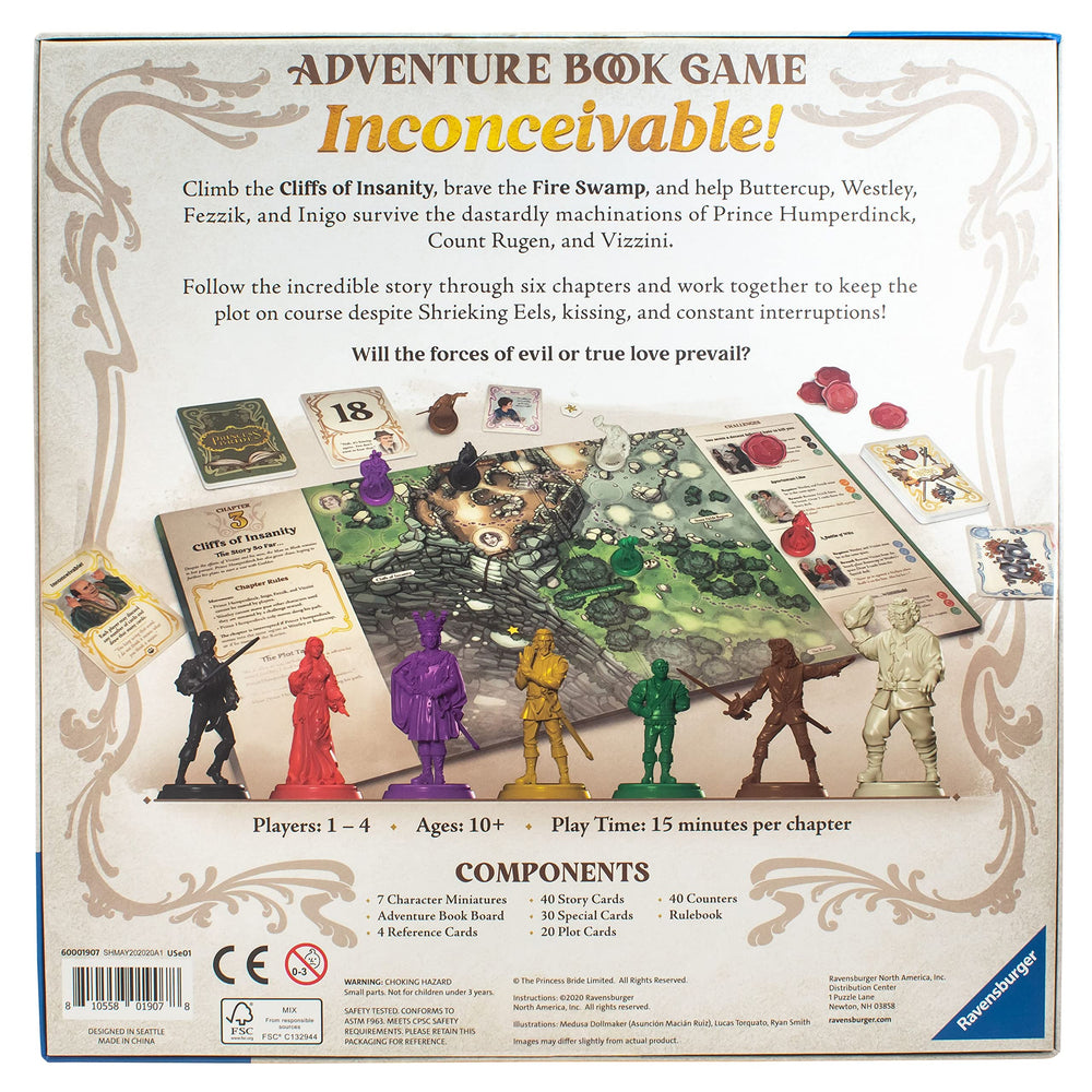 Ravensburger Princess Bride rulebook provides clear diagrams for easy learning