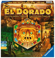 Ravensburger The Quest for El Dorado Golden Temples expansion starting tile and terrain pieces for new adventures.