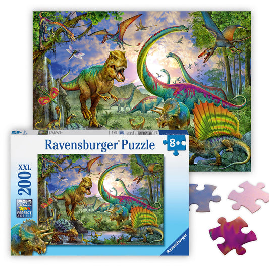 Ravensburger Realm of the Giants T-Rex puzzle image for screen free family time